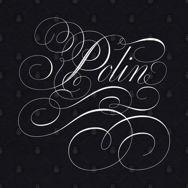 Polin of Bridgerton, Penelope and Colin in calligraphy by YourGoods